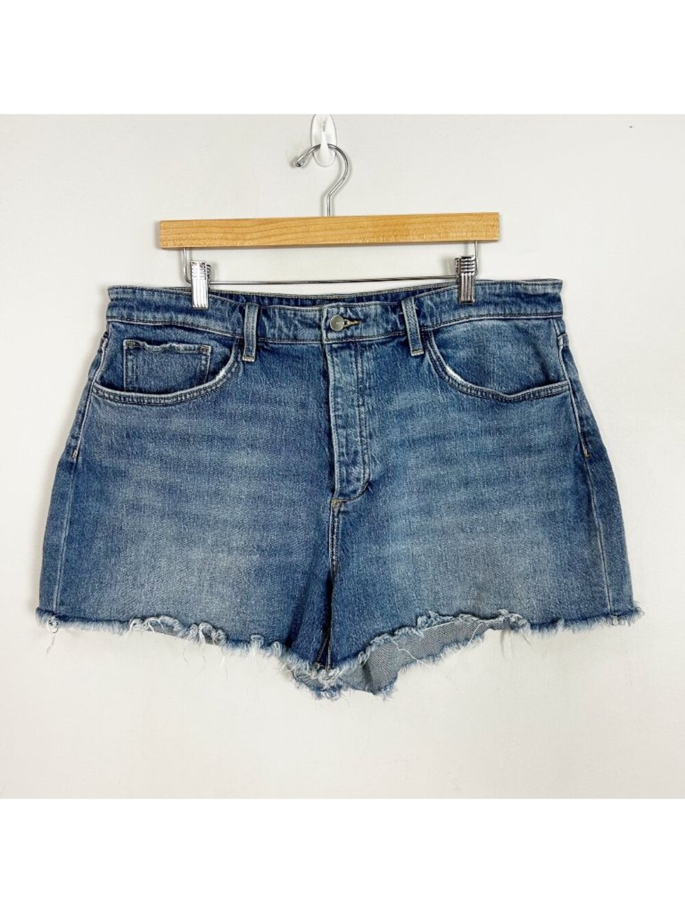 Joe’s Jeans Blue Denim Cutoff‎ Shorts Button Fly Size 34 Women's